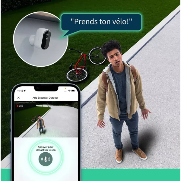 caméra de surveillance arlo 3 caméras essential 2k