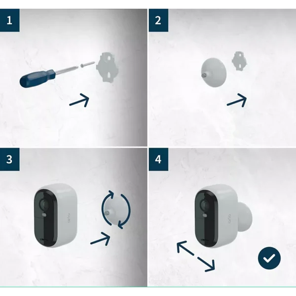 caméra de surveillance arlo 3 caméras essential 2k