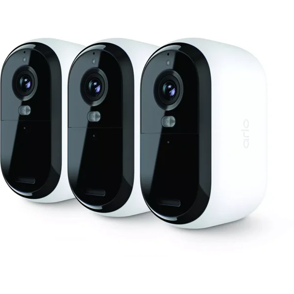 caméra de surveillance arlo wifi essential 3 cameras + 1 floodlight