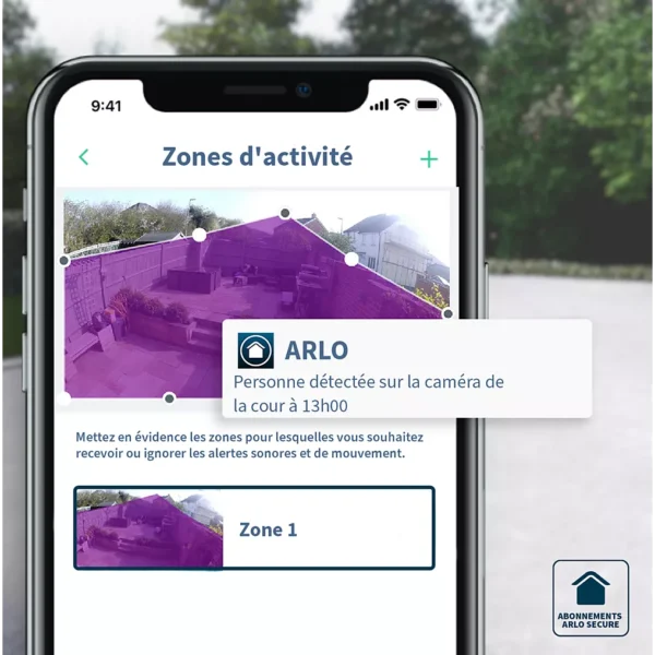 caméra de surveillance arlo wifi essential 3 cameras + 1 floodlight