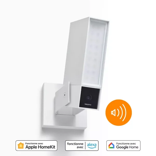 caméra de surveillance netatmo wifi pack 2 blanches avec sirène