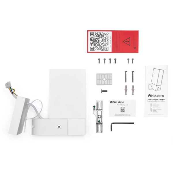 caméra de surveillance netatmo wifi pack 2 blanches avec sirène