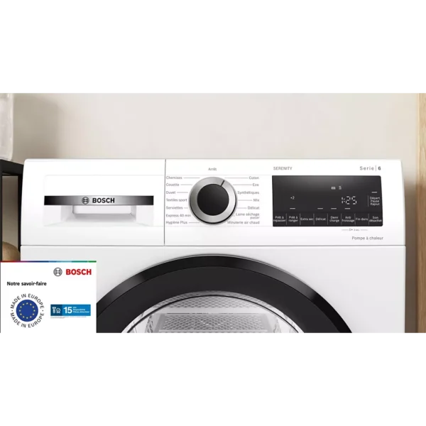 sèche linge pompe à chaleur bosch wqg1450bfr