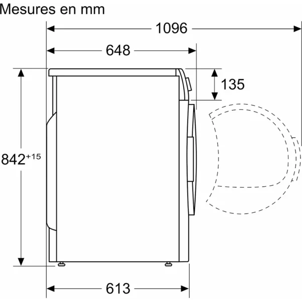 sèche linge pompe à chaleur bosch wqg1450bfr