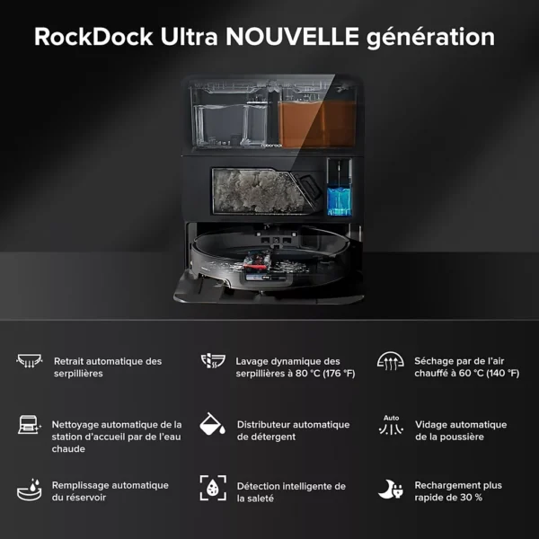 aspirateur robot roborock saros 10 black