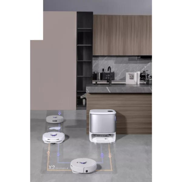 aspirateur robot narwal freo z10 ultra blanc argente