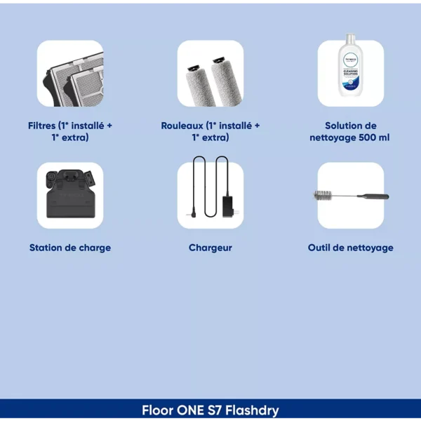 aspirateur laveur tineco floor one s7 flashdry pet
