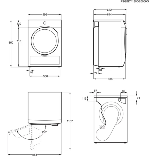sèche linge pompe à chaleur electrolux ew8hi9593dg