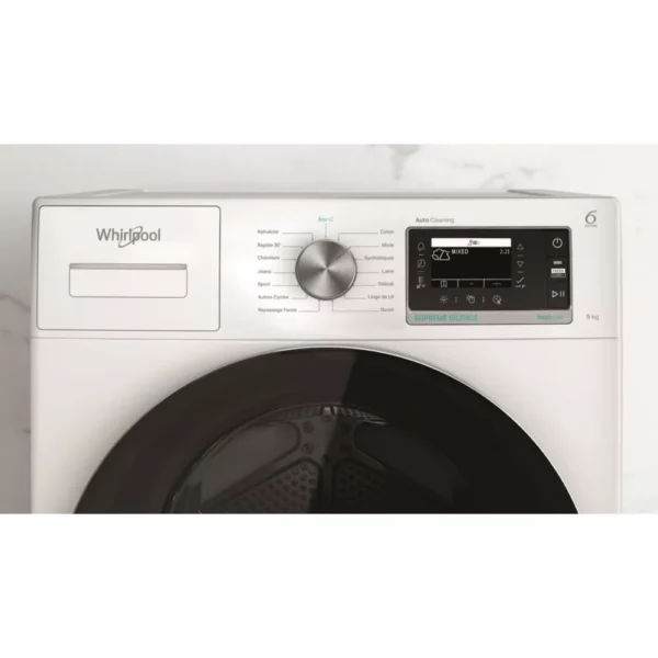sèche linge pompe à chaleur whirlpool w7xd95w fr suprême silence
