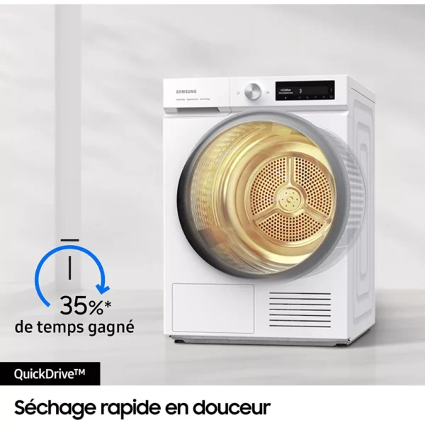 sèche linge pompe à chaleur samsung dv90bb7445gws3 bespoke ai