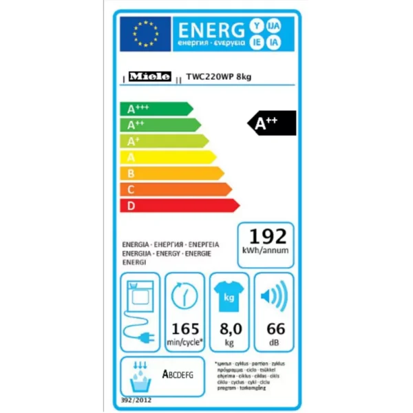 sèche linge pompe à chaleur miele twc 220 wp