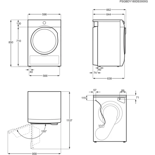 sèche linge pompe à chaleur electrolux ew9h2923pc 630 €