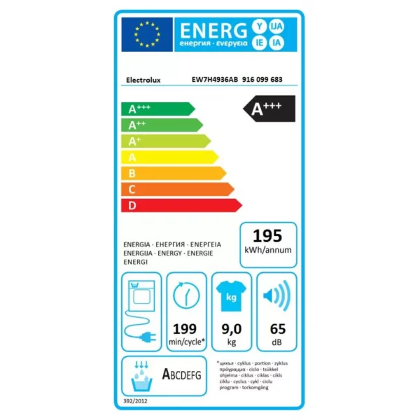 sèche linge pompe à chaleur electrolux ew7h4936ab