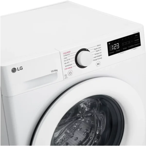 lave linge séchant hublot lg f164r33wrs