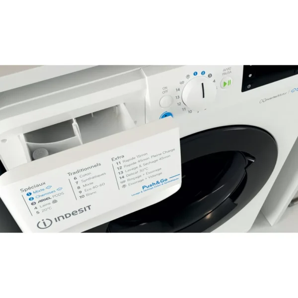 lave linge séchant hublot indesit bde96435wkvfr
