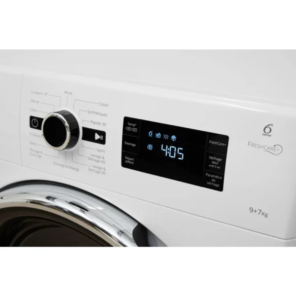 lave linge séchant hublot whirlpool fwdg97168bxfr