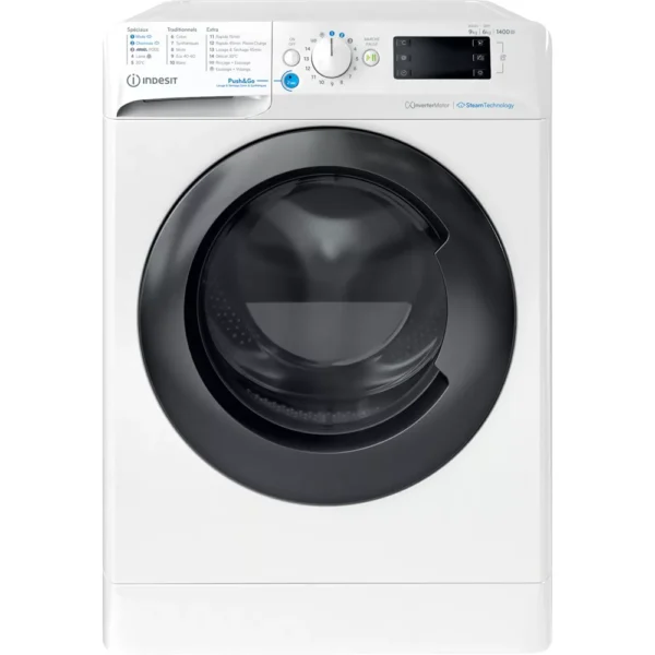 lave linge séchant hublot indesit bde96435wkvfr