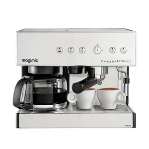 combiné expresso cafetière magimix expresso filtre automatic chrome mat 11423